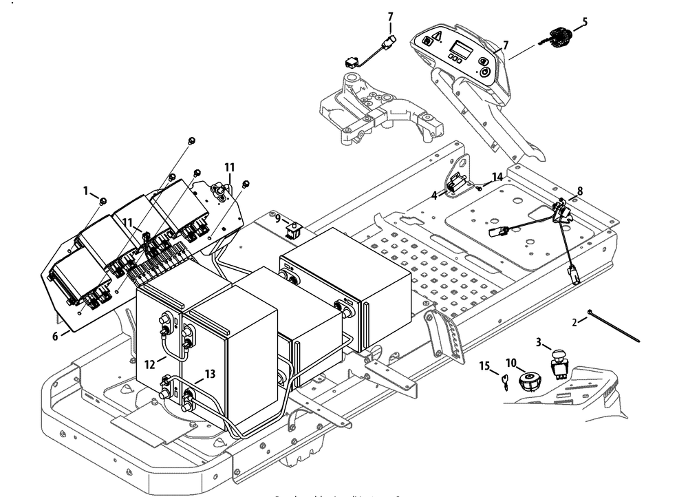 Electrical Diagram and Parts List for RZT-S42ZERO (17AVCEDS710-17WVCEDS710)(2013) Cub Cadet Lawn Tractor